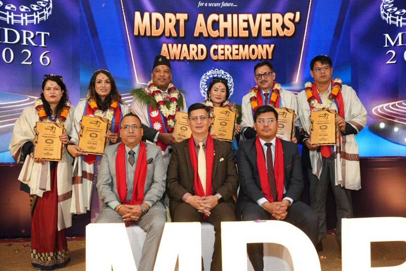 नेशनल लाईफको एमडीआरटी कार्यक्रम सम्पन्न, ८३ जना अभिकर्ताहरु सम्मानित