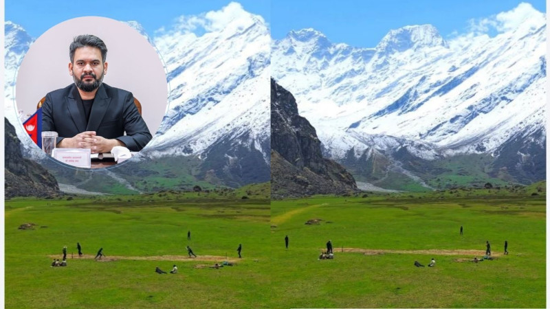 प्रधानमन्त्री बालेनले सेयर गरे अपी हिमाल बेस क्याम्पमा क्रिकेट खेल्दै गरेकाे भिडियो