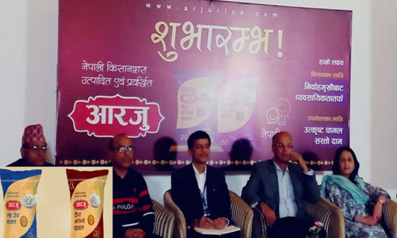 बजारमा आयो आरजु चामल 