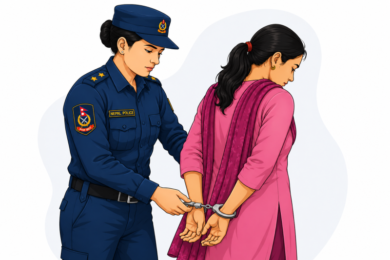 १ करोडभन्दा बढी ठगी तथा संगठित अपराधमा संलग्न महिला पक्राउ