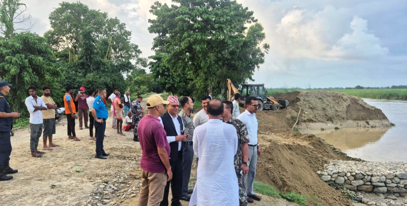 जीर्ण बाँधले रौतहटमा बढायो बाढीको जोखिम, गौरसहित दर्जनौँ बस्ती डुबानको त्रासमा
