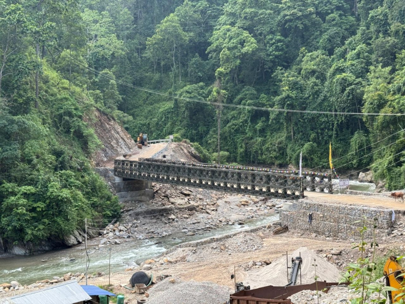 इलाम-झापा जोड्ने पुवा खोलामा बेलिब्रिज निर्माण, ३६ किमी दूरी छोटियो