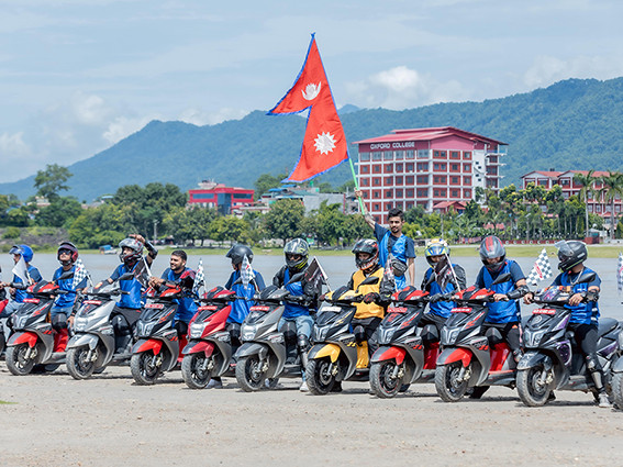 चितवनको नारायणघाटदेखि गोलाघाटसम्म एनओजी राइड सम्पन्न