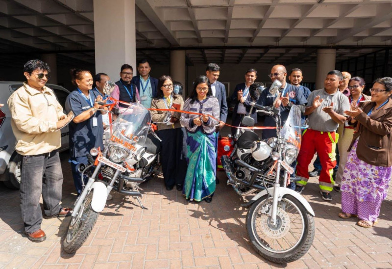 काठमाडौं महानगरले सुरु गर्‍याे बाइक एम्बुलेन्स सेवा, १०२ मा फोन गर्नुपर्ने