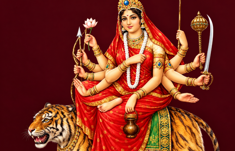 आज चन्द्रघण्टा देवीको पूजा आराधना गरिँदै, के छ धार्मिक महत्त्व ?