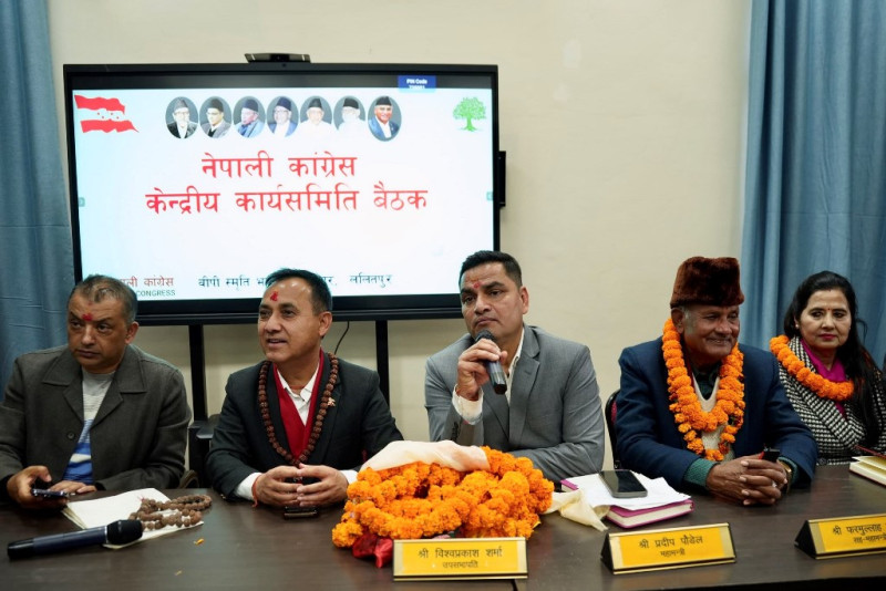 प्रतिनिधिसभा निर्वाचनका लागि केन्द्रीय प्रचारप्रसार समिति गठन गर्ने कांग्रेसको निर्णय