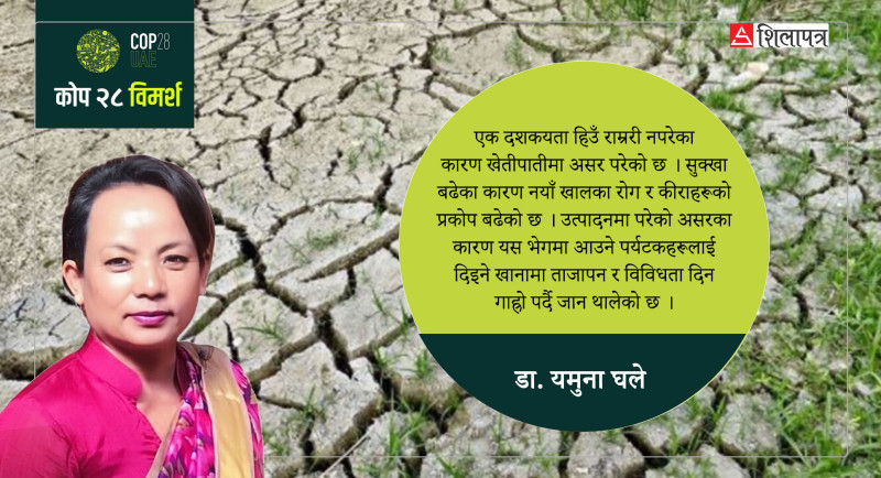 तराई मरुभूमीकरण, हिमालमा नयाँ रोग र कीराको प्रकोप, सकिँदै छ संस्कृति र स्थानीय खानपान