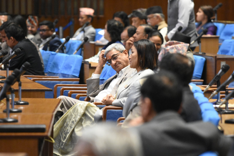 विपक्षीको रणनीति: बजेट ल्याउन दिने, गृहमन्त्रीलाई रोस्ट्रम चढ्न नदिने