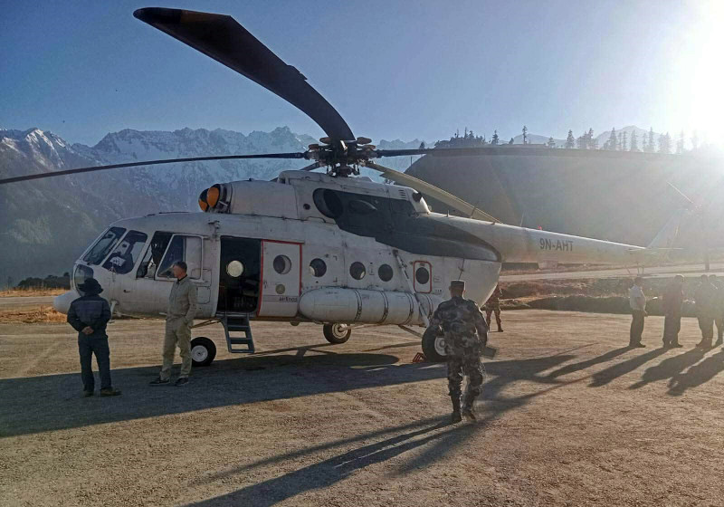 रुकुमपूर्वका तीन मतदान केन्द्रको मतपेटिका हेलिकप्टरमार्फत ल्याइयो, मतगणना शुक्रबार मात्रै