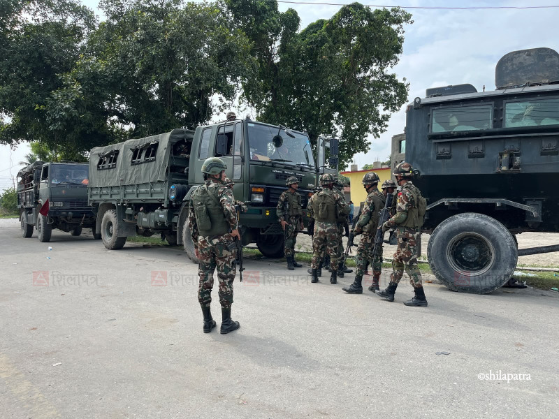 वीरगञ्जमा निषेधाज्ञा हट्यो