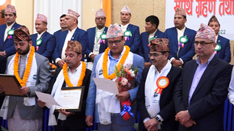 टानका नवनिर्वाचित पदाधिकारीले ग्रहण गरे शपथ