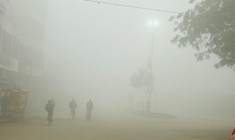 आज मध्याह्नसम्म तराईका केही स्थानमा हुस्सु र कुहिरो लाग्ने