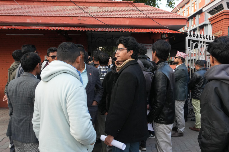 मिराज नेतृत्वको जेन–जी समूहलाई सिंहदरबारमा निषेध, गेटमै टाँसियो मागपत्र