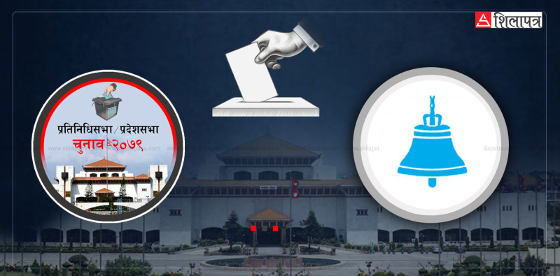 झापा ४ मा पनि घण्टीको अग्रता 