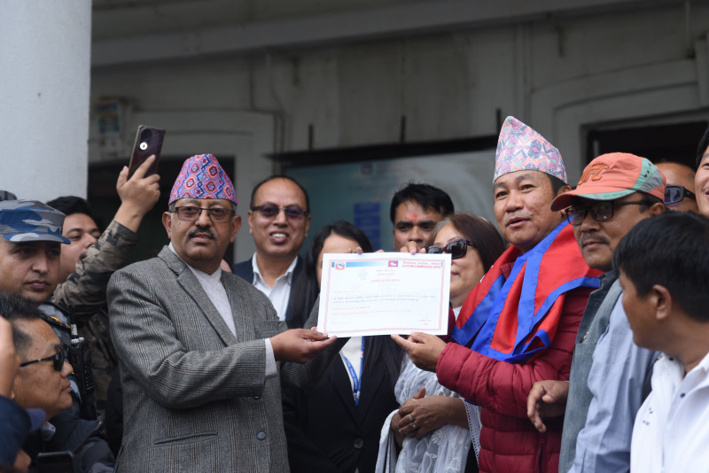 हर्क साम्पाङको 'श्रम संस्कृति पार्टी'ले पायो मान्यता (तस्वीरहरू)