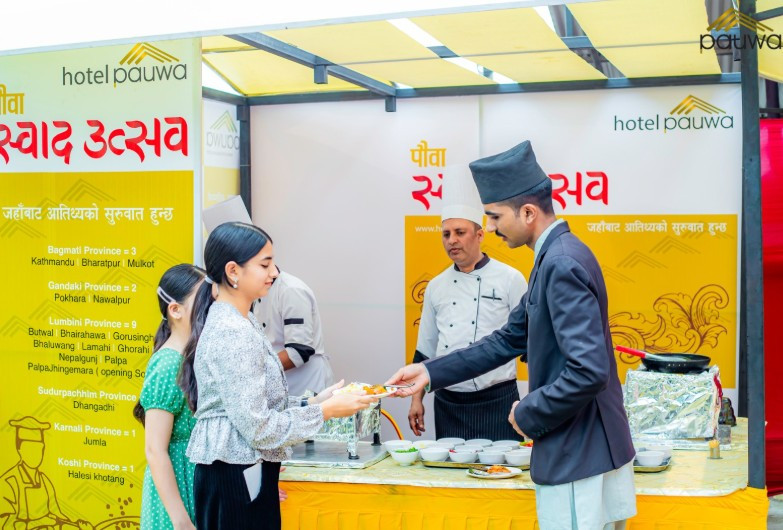 नेपाली चेन होटलमा अब्बल होटल पौवाको ‘स्वाद उत्सव’, १०औँ वार्षिकोत्सवको अवसरमा देशभर तीन दिन विशेष कार्यक्रम