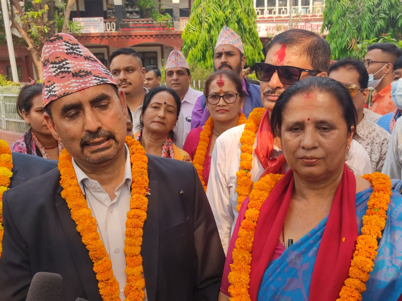 बुटवलमा एमालेबाट मेयरमा भट्टराई र उपमेयरमा अर्यालद्वारा उम्मेदवार दर्ता
