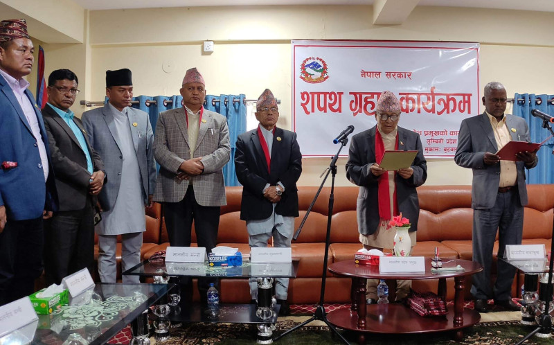 लुम्बिनीका नवनियुक्त कृषिमन्त्री यादवले लिए शपथ