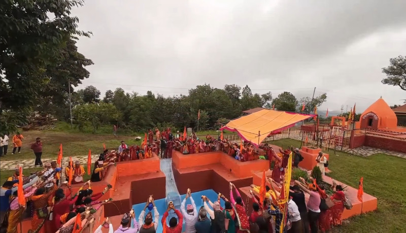 गुल्मीमा दिव्य श्रृङ्गेश्वर मौन पुष्करिणी स्नान महोत्सव जारी
