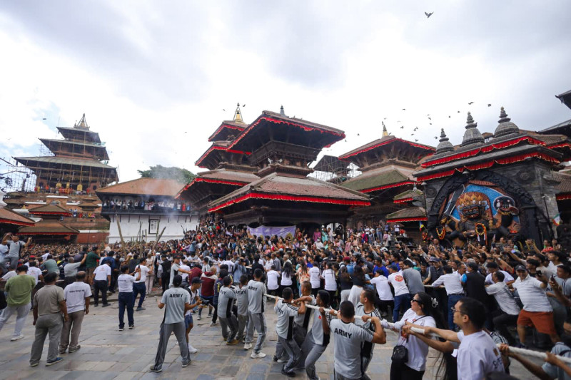 इन्द्रजात्राको साइत सार्वजनिक, आइतबार इन्द्रध्वजाको लिङ्गो उठाउन रुख काटिने