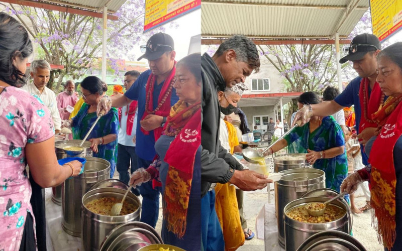 कामना सेवा विकास बैंकले गर्‍यो शहीद गंगालाल राष्ट्रिय हृदय केन्द्रमा निःशुल्क भोजन कार्यक्रम