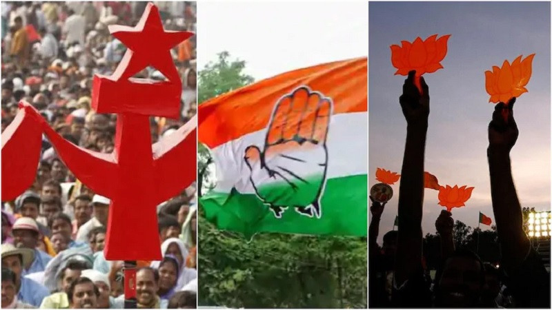 केरलामा वामपन्थी किल्ला भत्किने संकेत, कांग्रेसको गठबन्धन अघि