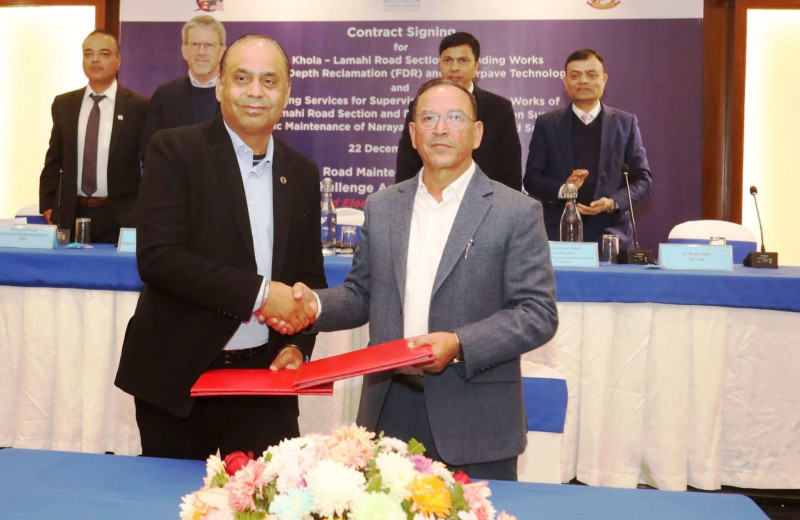 एमसीए–नेपालले २ करोड ३७ लाख अमेरिकी डलर खर्चेर दुईवटा सडक मर्मत गर्ने