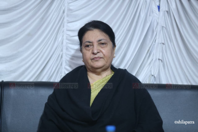 युवाको राजनीतिक सहभागिता नारामा सीमित हुनु हुँदैन : पूर्वराष्ट्रपति भण्डारी