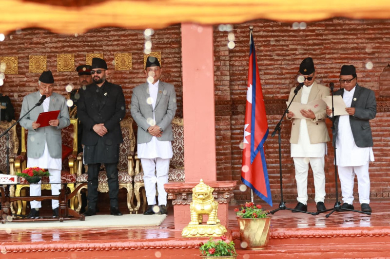 सुधन र महावीरले लिए शपथ