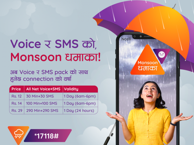 एनसेलले ल्यायो अनलिमिटेड डाटा र आकर्षक अल नेट भ्वाइस, एसएमएस बन्डल प्याकहरू