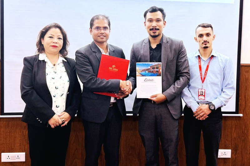 एनआईसी एशियाका ग्राहकलाई ल्यान्डमार्क होटल एन्ड रिसोर्टमा १५ प्रतिशतसम्म छुट