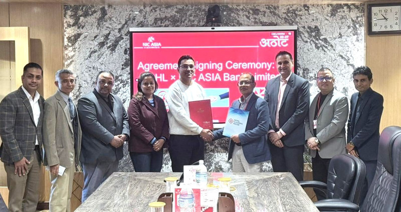 नेपालपे कार्ड जारी गर्न एनआईसी एशिया बैंकले एनसीएचएलसँग गर्‍यो सम्झौता