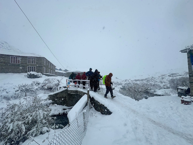 उच्च हिमाली क्षेत्रमा हिमपातको सम्भावना