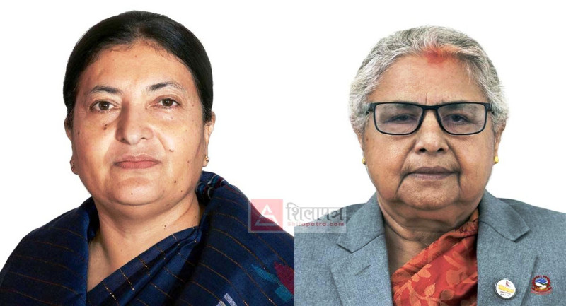 पूर्वराष्ट्रपति भण्डारी सिंहदरबारमा, प्रधानमन्त्री कार्कीसँग भेट्‌ने