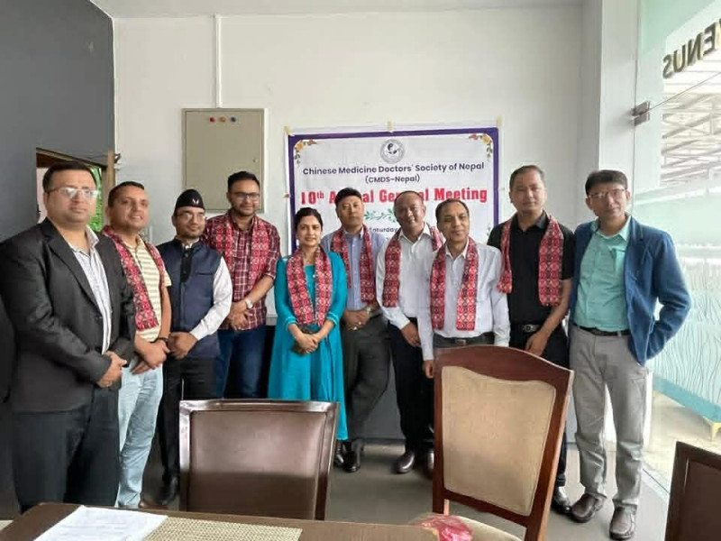 चाइनिज मेडिसिन चिकित्सक समाजको अध्यक्षमा डा. कर्माचार्य निर्वाचित