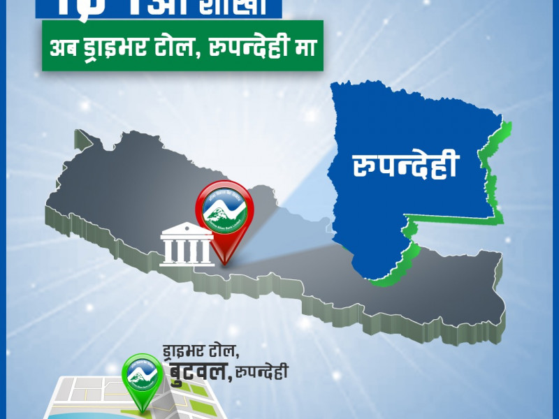 गरिमा विकास बैंकको नयाँ शाखा रुपन्देहीमा