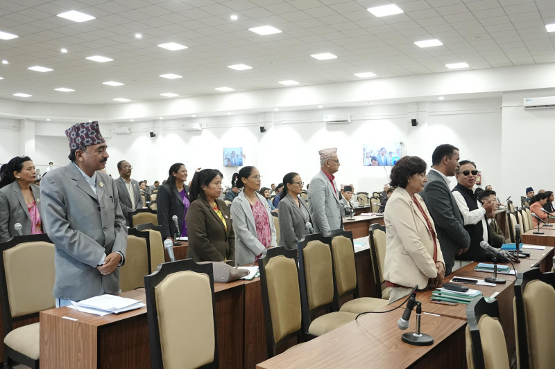 विपक्षीकाे अवराेधपछि संसद बैठक १५ मिनेटका लागि स्थगित