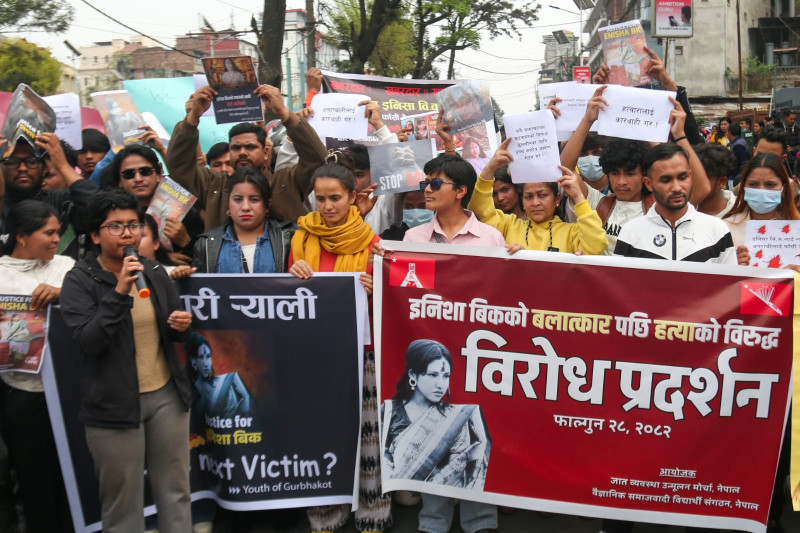 इनिशा विकको हत्यामा संलग्न दोषीलाई कारबाही गर्न महिला र दलित आयाेगकाे माग