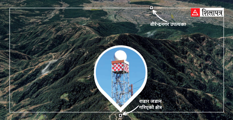 दुई वर्षदेखि प्रयोगविहीन तीन प्रदेशको मौसम निगरानी गर्ने राडार