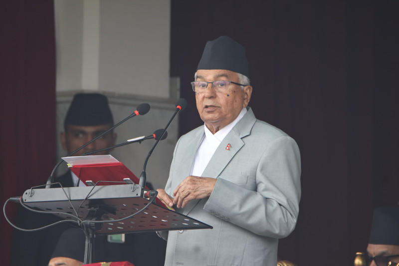 योगलाई जीवनशैलीका रूपमा अपनाऔँ : राष्ट्रपति पाैडेल