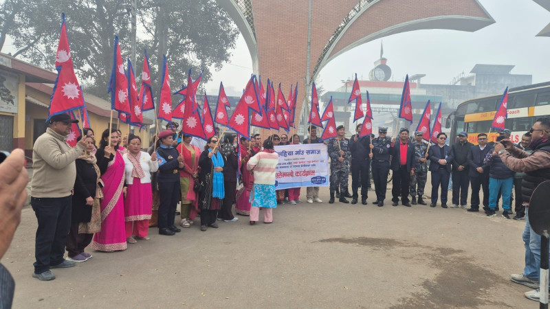 पर्यटकलाई राष्ट्रिय झण्डाबाट स्वागत गरिने