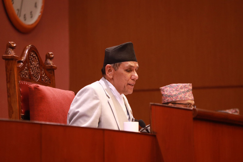 ‘जलस्रोत विधेयक, २०८१’सम्बन्धी विधायन व्यवस्थापन समितिको प्रतिवेदन राष्ट्रियसभामा पेस
