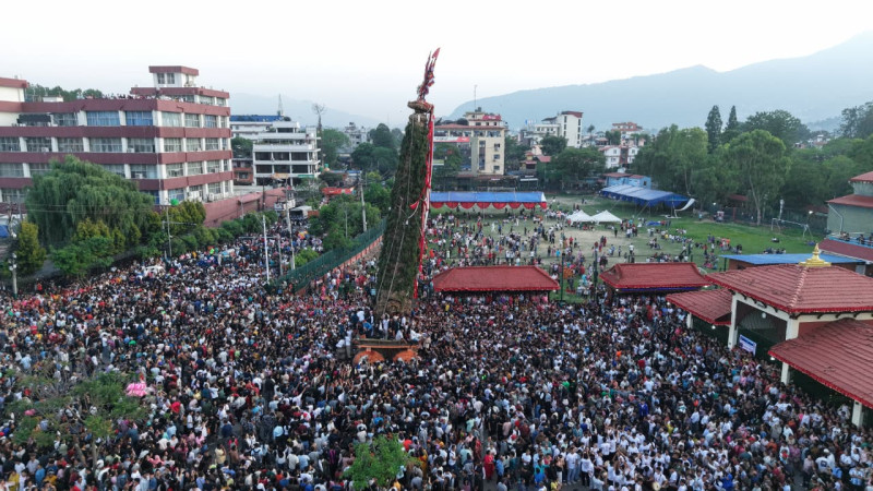 जावलाखेल पुर्‍याइयो रातो मच्छिन्द्रनाथको रथ [तस्वीरहरू]