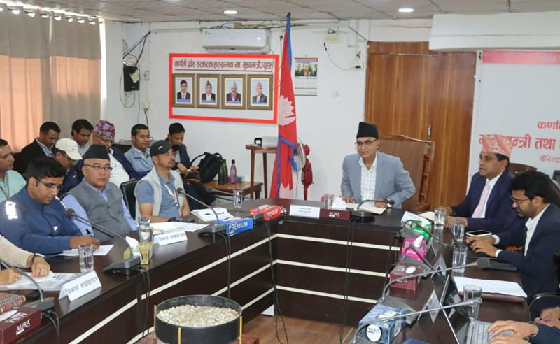 कर्णालीमा कार्यरत विकास साझेदारसँग प्रदेश सरकारले थाल्याे छलफल