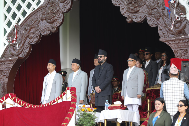 टुँडिखेलमा संविधान दिवस : एकसाथ देखिए राष्ट्रपति र प्रधानमन्त्री [तस्वीरहरू]