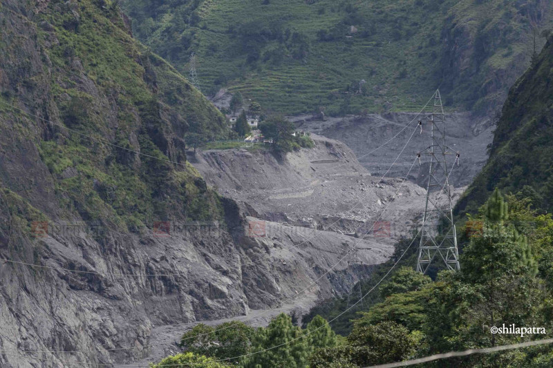 रसुवा बाढीले अर्थतन्त्रको स्वास्थ्यमा गम्भीर असर, बैंकको ४४ अर्ब लगानी जोखिममा