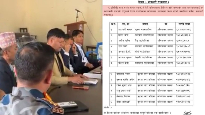 १३ जनाको नाम टिपाएर रास्वपा सांसदले कर्मचारीलाई भने– हाम्रा मान्छेको काम गर्नू