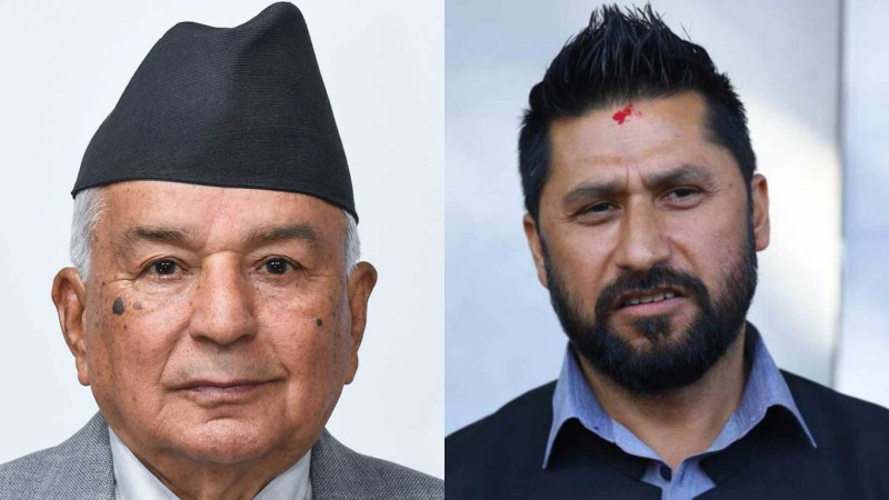 भारत भ्रमणबारे राष्ट्रपतिलाई रवि लामिछानेको ब्रिफिङ