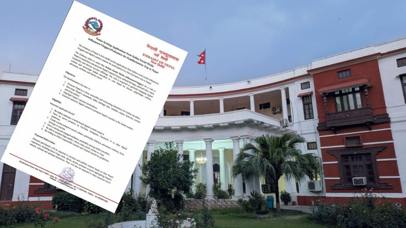 भारतका चर्चित भ्लगर, पाेडकास्टर र इन्फ्लुएन्सर ल्याउँदै सरकारः भारतस्थित दूतावासले माग्यो आवेदन