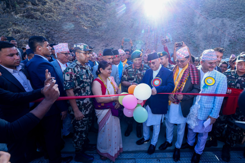 प्रधानमन्त्रीले पुल उद्घाटन गर्दा हुम्लामा जे देखियो... (तस्वीरहरू)